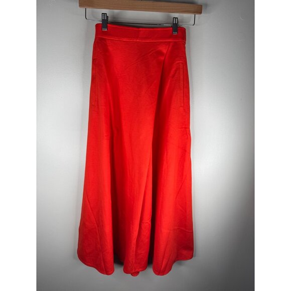 NWT COG THE BIG SMOKE Halo Semi Flare Maxi Skirt A-line One Size in Scarlet - Picture 4 of 6